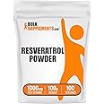 BulkSupplements.com Resveratrol Powder - Resveratrol Supplement, Polygonum Cuspidatum, Resveratrol 1000mg - Antioxidant & Gluten Free, 1000mg per Serving, 100g (3.5 oz) (Pack of 1)