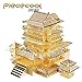 Piececool 3D Metal Puzzle Tengwang Pavilion Building Kits P067-G DIY Laser Cut Model Jigsaw Toys For Audit
