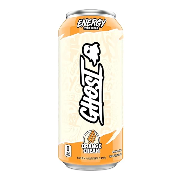 GHOST ENERGY DRINK – SINGLE CAN, ORANGE CREAM...