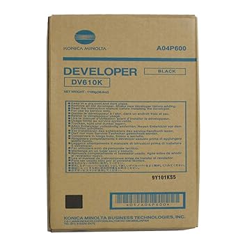 Genuine Konica Minolta Dv610k Black Developer For Bizhub Press C6000 C7000 C70hc Amazon In Office Products