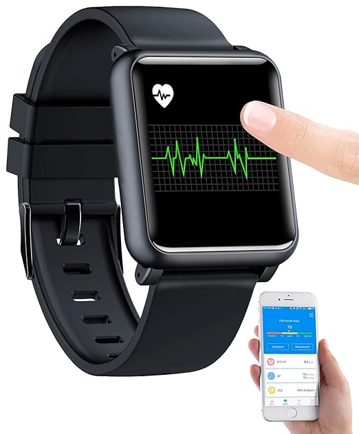 Newgen Medicals Smartwatch EKG Blutdruck FitnessUhr mit EKG