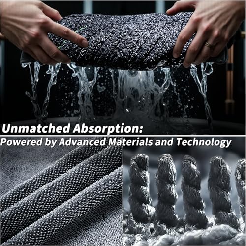 Autreykorn XXL Car Microfibre Cloth (90 x 60 cm) 700 GSM Ultra Absorbent Microfibre, Fast Drying without Streaks, Perfect for Car, Motorcycle, Boat and Vehicle Detailing