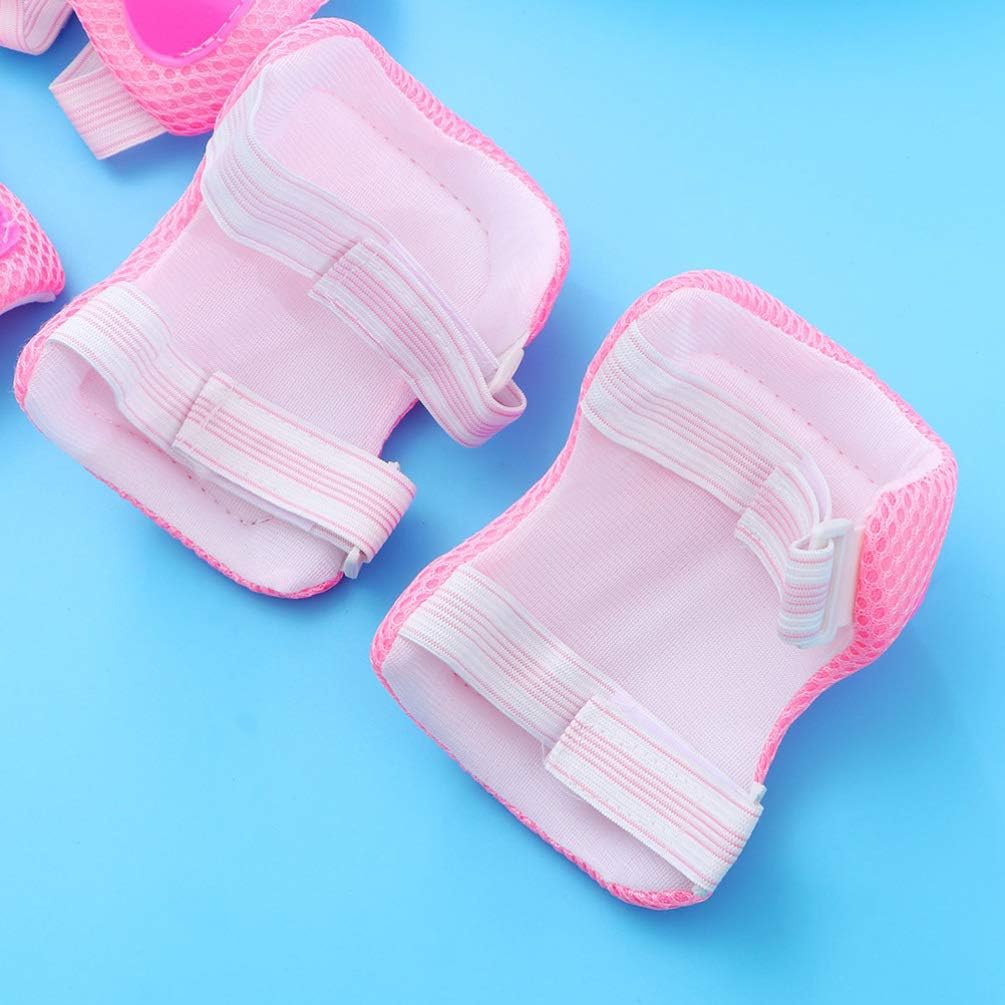 7pcs Kids Knee Pad Skating Helmet Elbow Pads Guards Protective Gear Set for Roller Skates Cycling Bike Skateboard Skatings Scooter Riding - Image 5