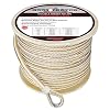 Extreme-Max-BoatTector-Premium-Double-Braid-Nylon-Anchor-Line-with-Thimble-White-Gold