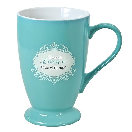 Taza azul «Dios es bueno» - Sal. 100:5