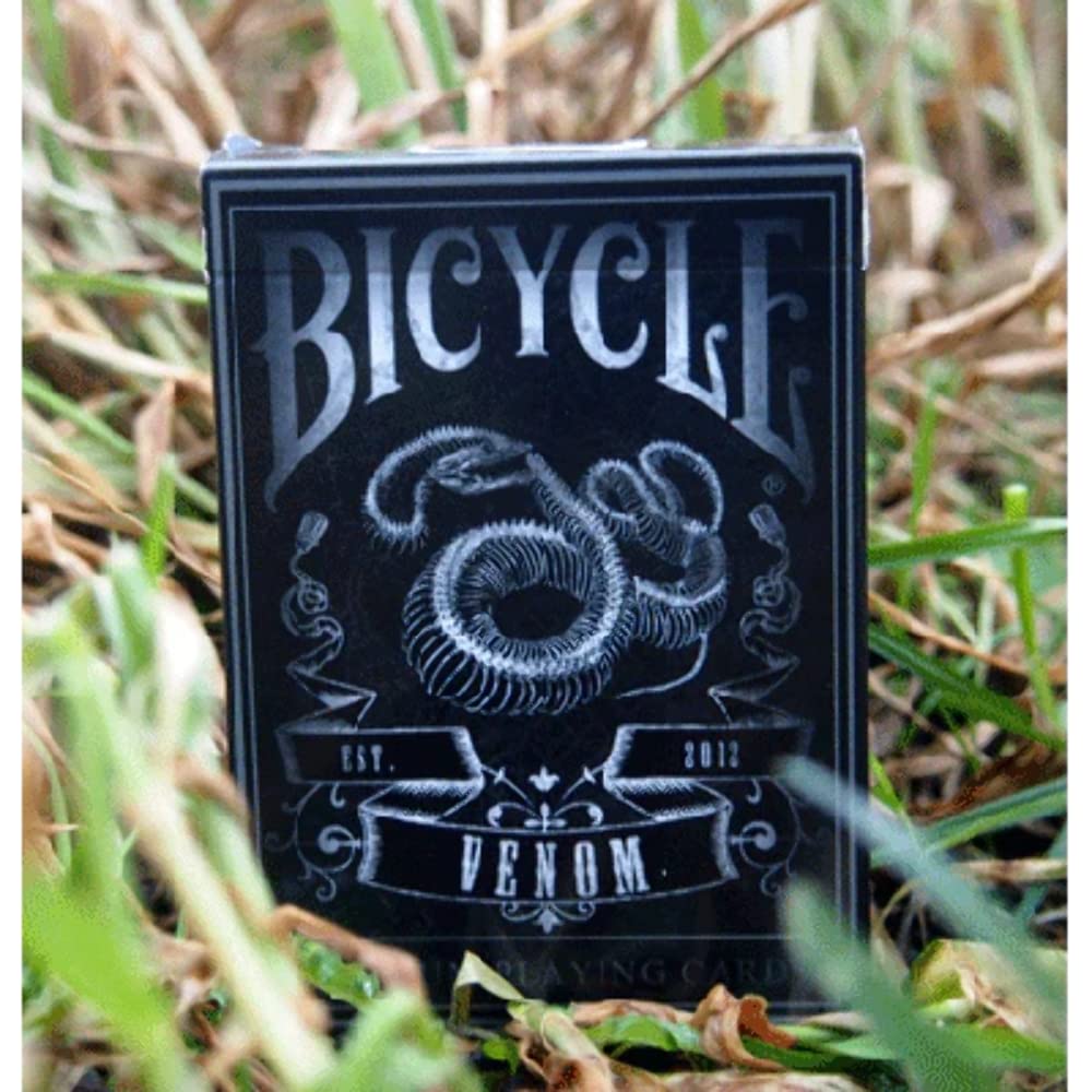 Venom Bicycle Stunt Deck - Venom - Card Game - 168+ - Teen, Adult - Sports - Black - Pack of 1