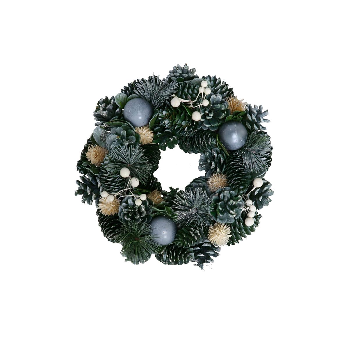 Berhome Deco Christmas Wreath, Multicoloured, Standard
