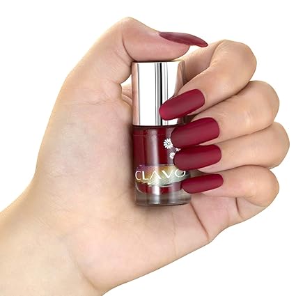Clavo Long Wear Mahogany Nail Polish For Women- 6ml