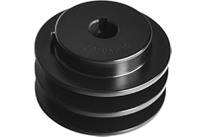 MINERGUY 2AK30-5/8 V-Belt Pulley, 3" OD 5/8 Inch Bore V-Belt Sheave, Double Groove, A Belt Section, Cast Iron, for V-Belt