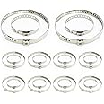 Nuscen 20 pcs CV Joint Boot Clamps Kit Stainless Steel Adjustable CV Boot Band Clamp Kit Universal CV Joint Boot Crimp(10pc S