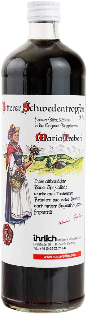 Amazon Com Bitter Swedish Drops Maria Treben 200 Ml Solution Health Personal Care