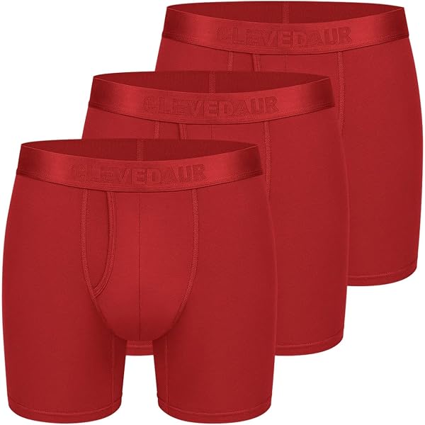 CHOHB Men's Modal Boxer Briefs 3-Pack | Lenzing MicroModal Breathable & Open Fly (White, L) - View #3