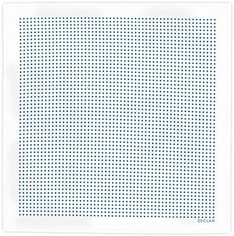 Declan 12.2 Inch Microfiber Pocket Square, Handkerchief, Cleaning Cloth (Miller)