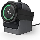 elago GWT4 Charging Stand Compatible with Samsung Galaxy Watch 8, 7, 6/6 Classic, 5/5 Pro (40, 43, 44, 45, 47mm) Walkie Talkie Design - [Charging Cable Not Included] [Dark Grey]