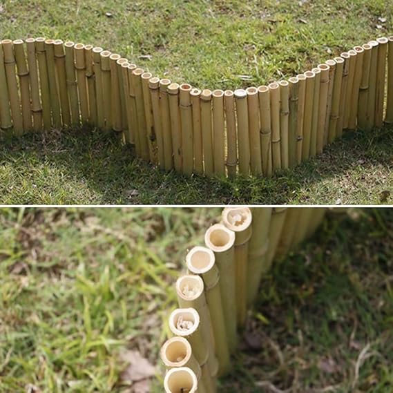 ZHANWEI Valla de jardín Bambú Madera Plegable Bordura de jardín ...
