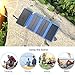 Solar Charger 20000mAh,Wireless Qi Power Bank Portable Solar Battery Charger with 3 Solar Panels Flashlight 5V 2.1A Dual Port Output Waterproof External Battery Pack for Outdoor Camping Travel-Blue