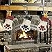 Christmas Stocking Holders - Non-Slip Safety Fireplace & Mantel Hooks for Christmas Party Decoration (Silver, 10)