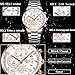 Men's Watches Sports Army Chronograph Waterproof Military Quartz Wristwatches Luxury Watches Rose Gold White Color
