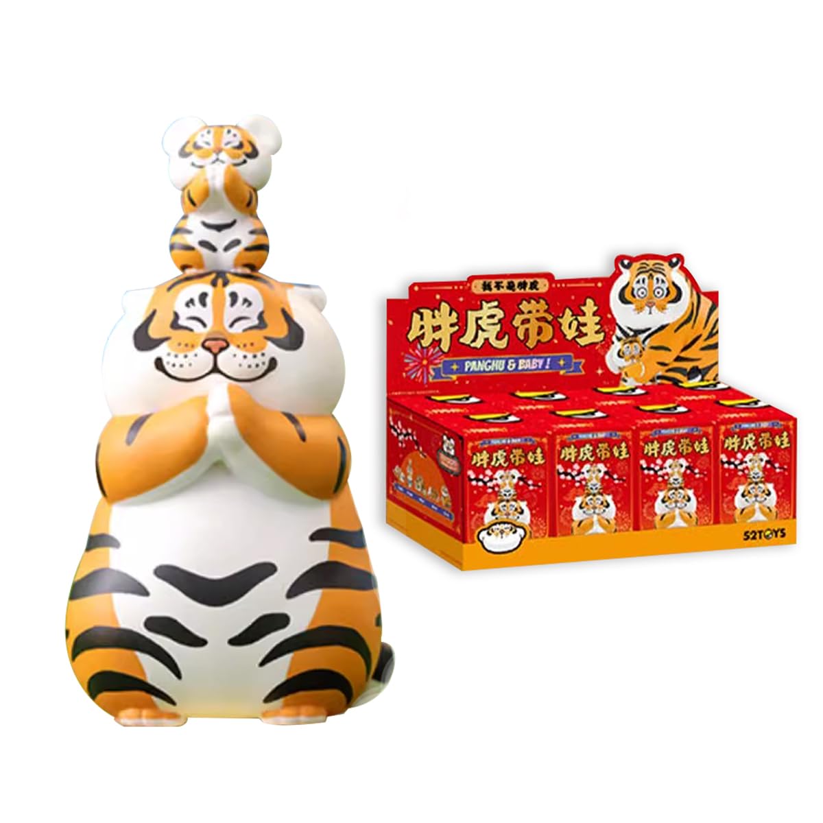 Photo 1 of Aven Rabbit Panghu with Baby Series 1 Series Blind Box Action Figures Mystery Box Cute Random Toys Birthday Gifts Christmas Collectible Toy for Desktop Ornaments, 8 PCS