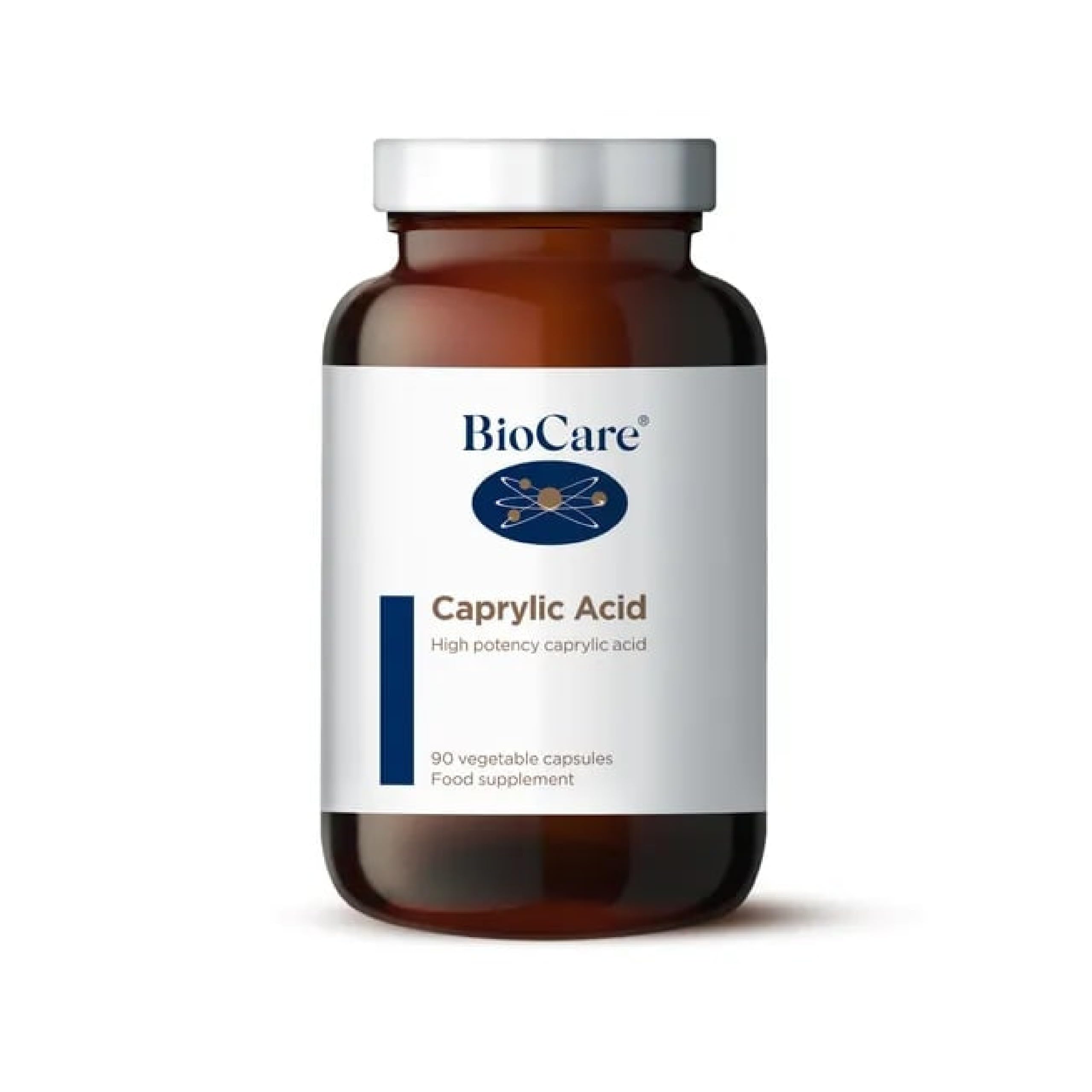 BioCare Caprylic Acid - High Strength Buffered with Calcium and Magnesiuma - Vegan Friendly - 90 Capsules
