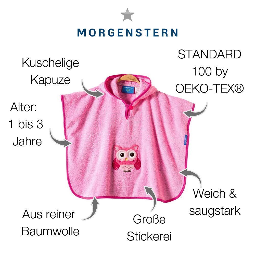 Baby Badeponcho Frottee Badetuch Poncho mit