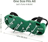Ohuhu Lawn Aerator Shoes with Stainless Steel Spikes, Adjustable Fit view 6