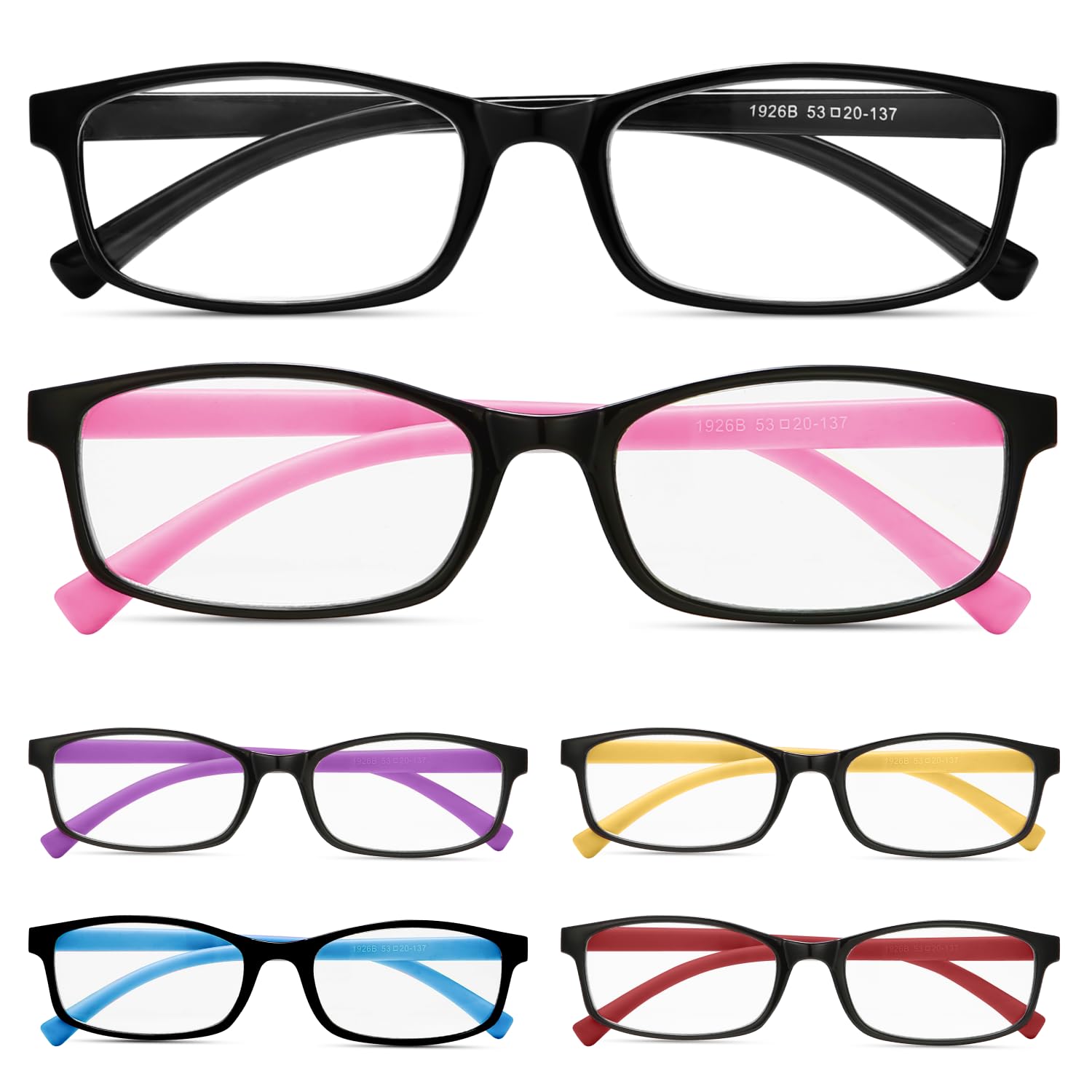 Photo 1 of Gaoye Multi Pack Reading Glasses - Blue Light Blocking Lenses, TR90 Frames, UV400 - Eyeglasses with Clear Vision