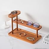 YINGXUN Bathroom Countertop Organizer Vanity Storage Shelf for Perfume, Skincare, Cosmetics, Spices, Handmade Items, Office Supplies (Brown)