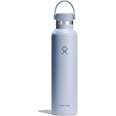 Hydro Flask Water Bottle - Insulated Stainless Steel - Non Spill, Leakproof in 24 Oz Surf Blue