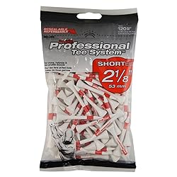PrideSports PTS Wood Golf Tees | 120 Count, 2-1/8