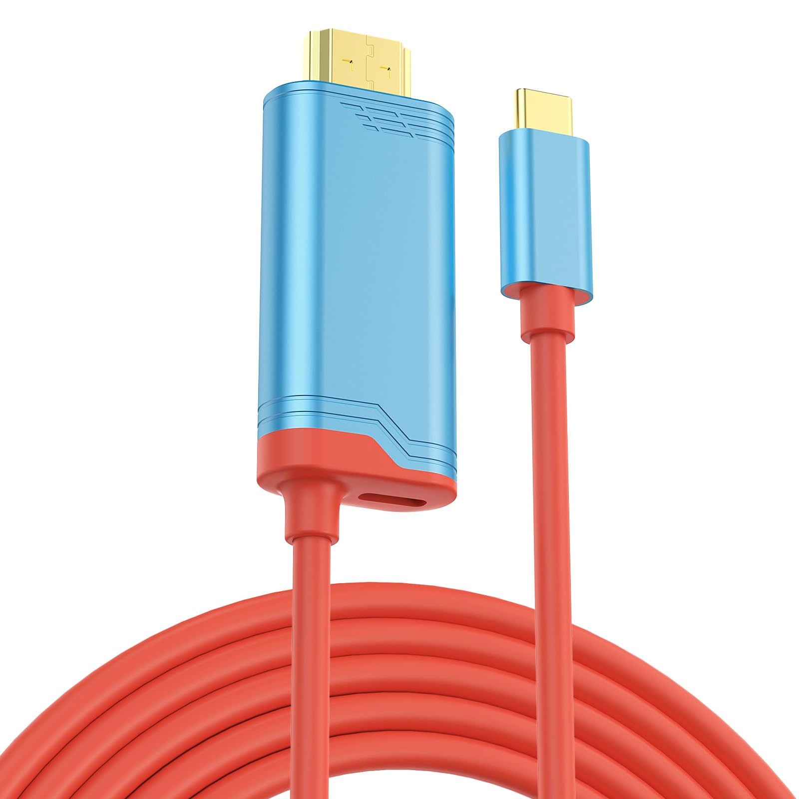 ELUTENG 4K@60Hz USB C auf HDMI Kabel kompatibel mit Nintendo Switch 2/OLED/Steam Deck/ROG Ally, 2M PD100W HDMI 2.0 Adapter Nintendo Switch Dock Ersatz für TV Bildschirmspiegelung 8