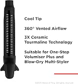 Revlon One-Step 360° Vented Curler Head Attachment Black view 3