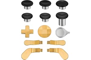 TNP PRODUCTS TNP Thumbsticks for Xbox Elite 2 Controller - Accessories Replacement Metal Mod Parts Thumbsticks, Paddles, D-Pads, Tool Compatible with Xbox One Elite Controller Series 2 Core, Gold