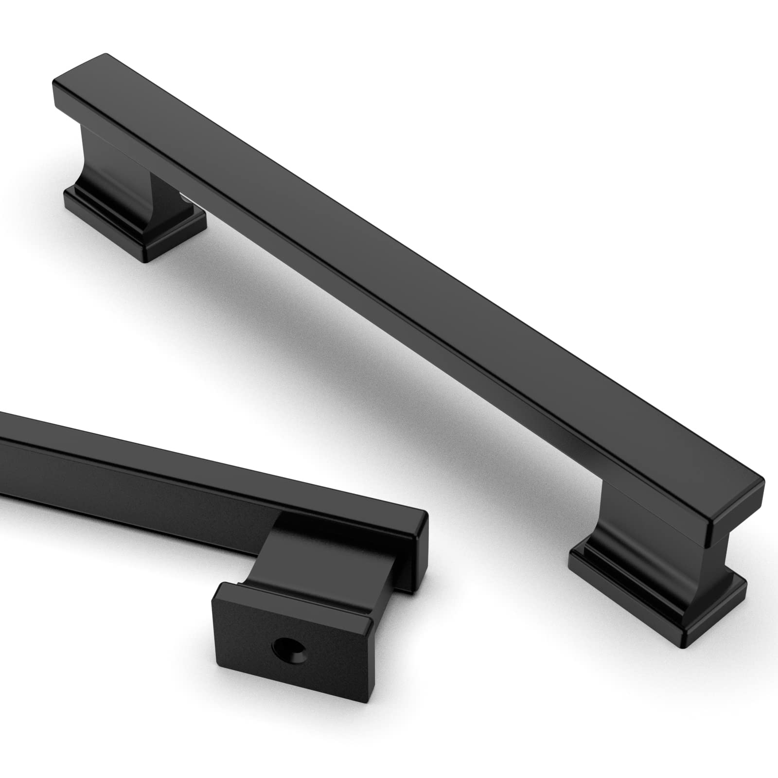 Photo 1 of Asidrama 15 Pack 5 Inch(128mm) Matte Black Kitchen Cabinet Handles, Cabinet Pulls Kitchen Cabinet Hardware for Cupboard Drawer Pulls