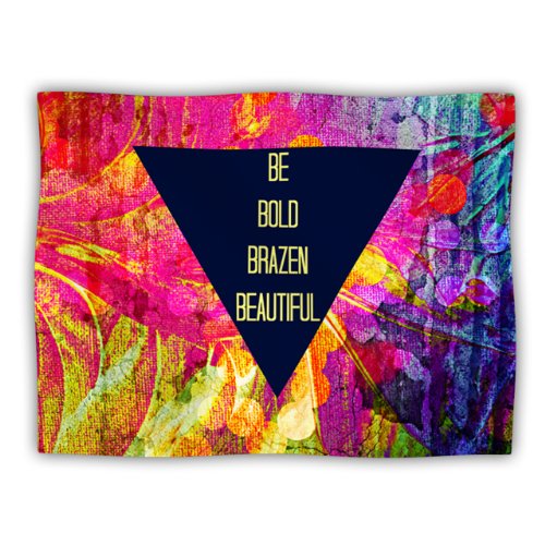 Kess InHouse Ebi Emporium Be Bold Brazen Beautiful Pink Rainbow Dog Blanket, 60 by 50-Inch