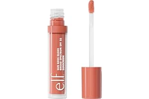 e.l.f. Sun Boss Gloss SPF 25, Pigmented Lip Gloss For A High-Shine Finish, Moisturizing & Conditioning Formula, Vegan & Cruelty-Free, Peachy Kween