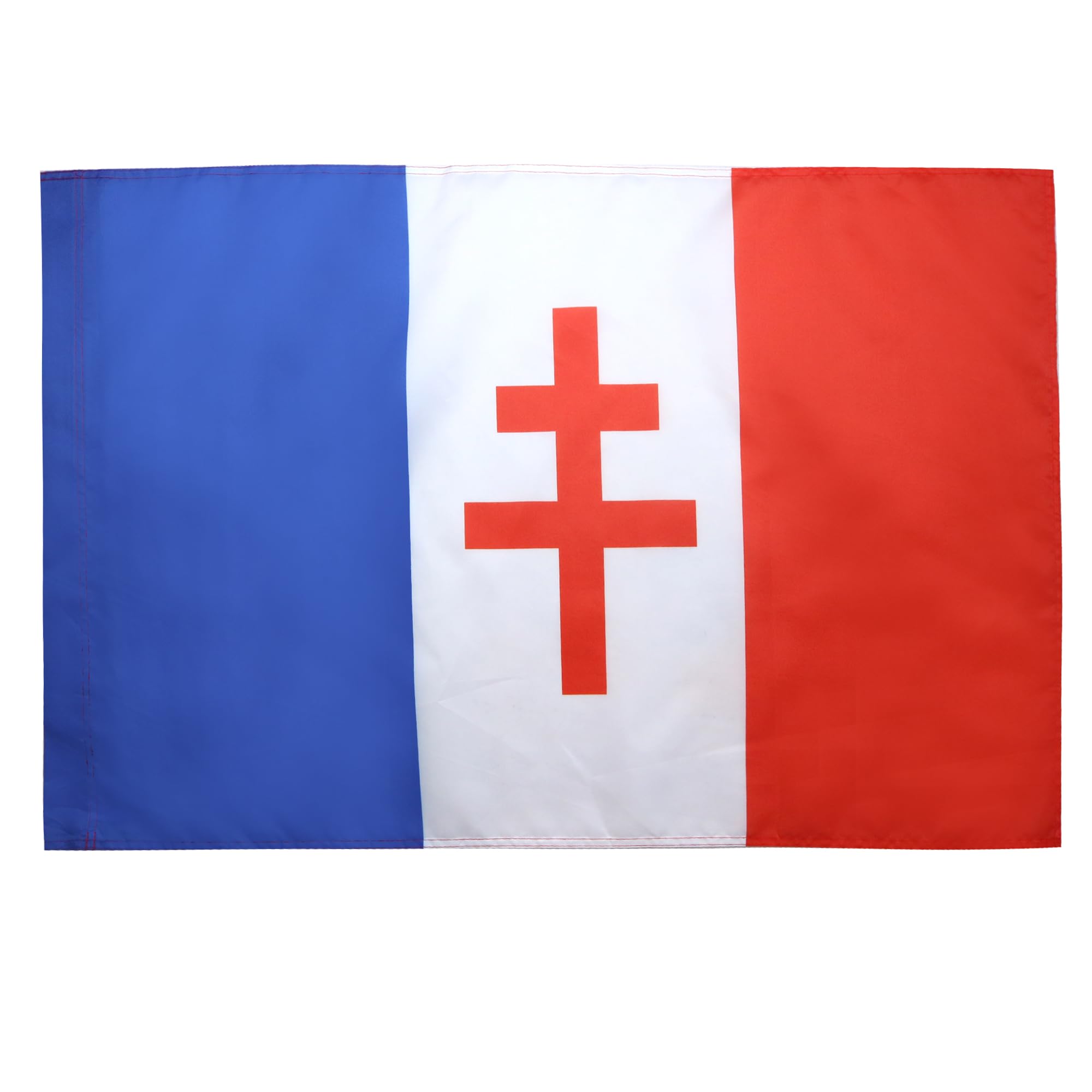 AZ FLAG - France General De Gaulle Flag - 2x3 Ft - French resistance Banner with Sleeve - 100% Polyester - Fade Resistant - Vivid Colors - 2' x 3' Feet - 90x60 Cm