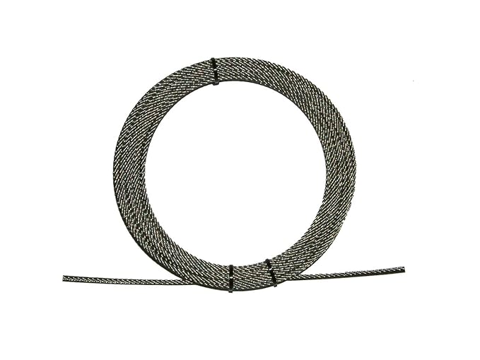 Ø 2mm, 15m Edelstahlseil - 7x7 flexibel - Edelstahl V4A, Ähnl. DIN 3055