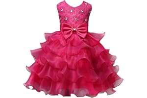 Csbks Girl Wedding Party Dress Pageant Baby Ruffles Tulle Princess Dresses