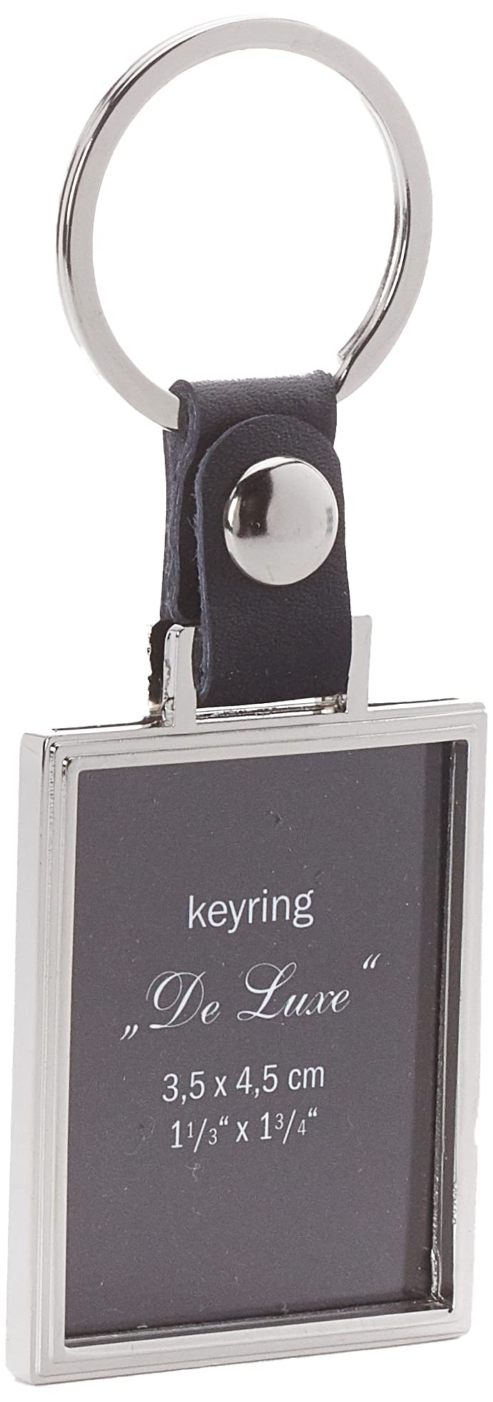 walther design key Ring Black 3,5 x 4,5 cm Made of Metal Deluxe MR-199-B