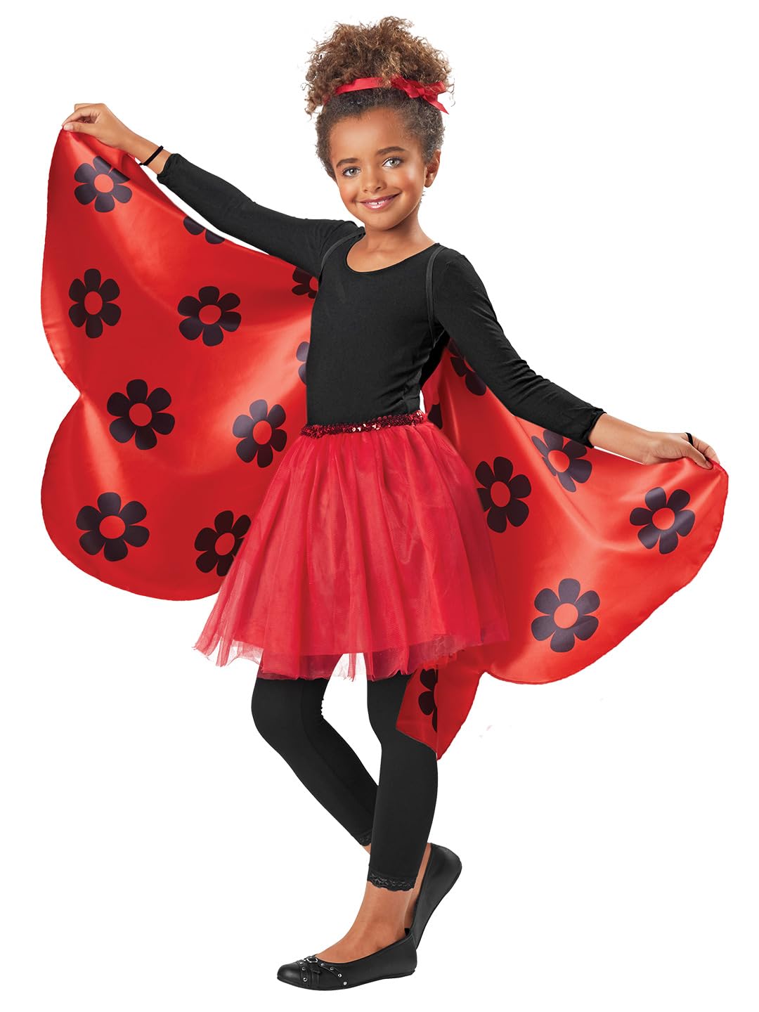 Photo 1 of ***ONLY THE WINGS***Seasons Butterfly Cape Wings for Girl, Kids Halloween Party Costume, One Size (Red)