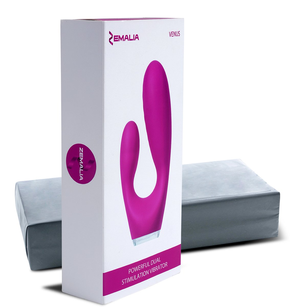 Dualer Motor Vibrator für sie Paarvibrator G Punkt und Klitorisstimulator Sexspielzeug mit 7 Programmen, Silikon Vibrator USB-Aufladung,Wasserdicht Vibratoren für Frauen
