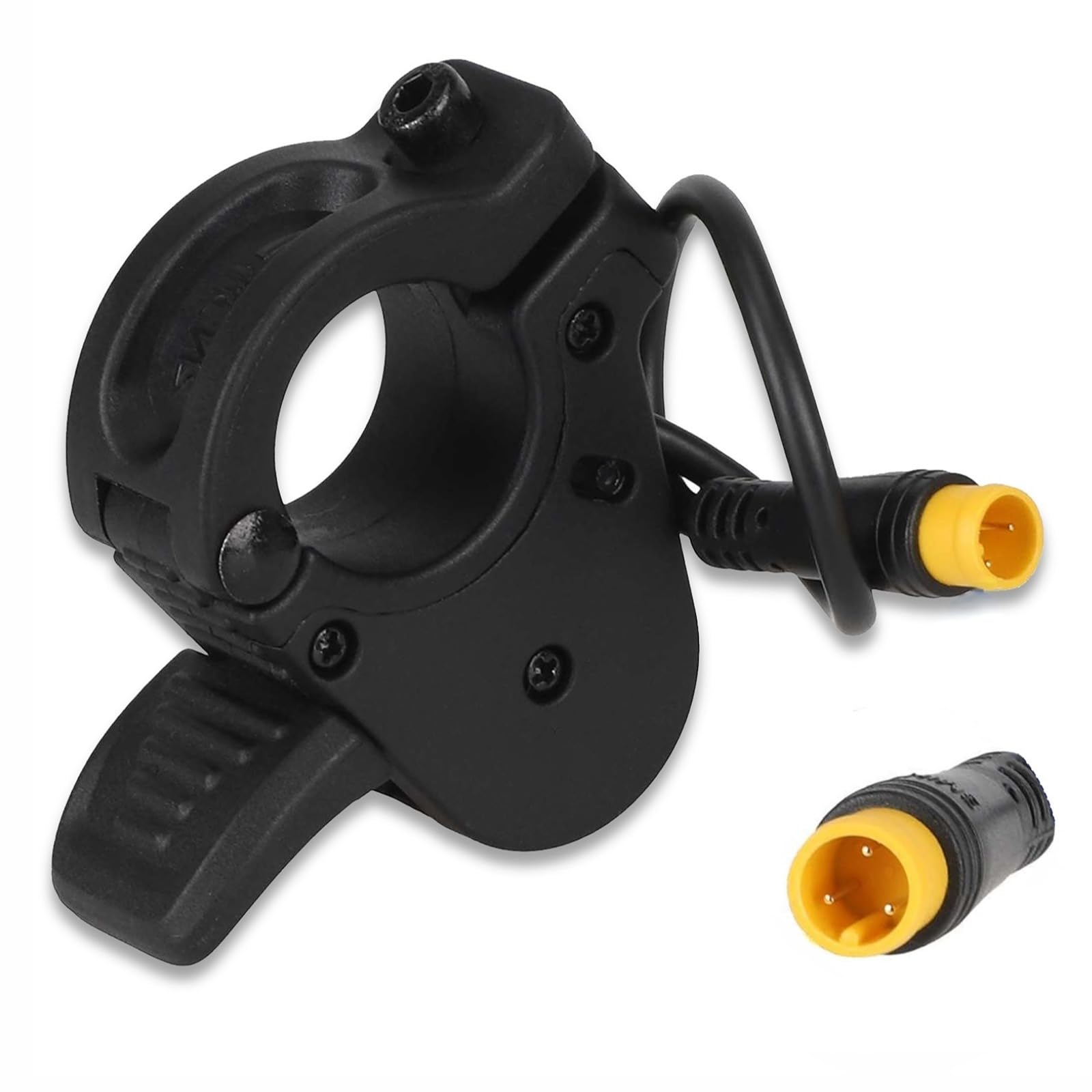 Photo 1 of MOONDKIST 300X Electric Bike Thumb Throttle, Electric Bicycle Accelerator with Waterproof Plug, Right/Left Finger Accelerator Lever Throttle, Speed Control Finger Throttle Accelerator