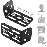 Universal Vehicle Iron Metal Bracket, GreenYi Adjustable L Shape Right Angel Multi-Function Camera Stand Mount, Only Installation Holder for Truck Camera (2PCS)