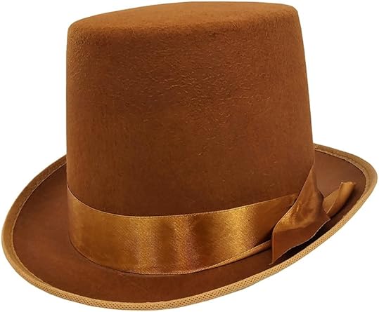 brown victorian top hat