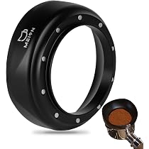Entonnoir De Dosage 58 Mm + écran Diffuseur 58,5 Mm Pour Expresso – Set Magnétique Anti-désordre Pour Porte-filtre 58 Mm (Noir)