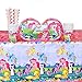 Cedar Crate Market Bundle: My Little Pony Party Pack for 16 Guests: Straws, Plates, Napkins, Cups, and Table Cover (Bundle for 16)