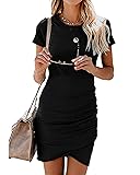 BTFBM Women's 2025 Summer Casual Beach Dresses Crew