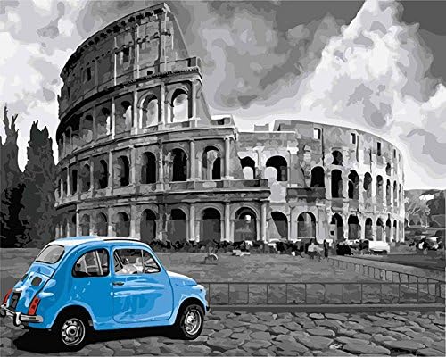 DIY PBN-Paint by Numbers The Roman Colosseum 16-by-20 inches Frameless.