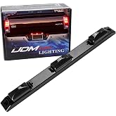 iJDMTOY LED Truck Tailgate ID Light Bar for Ford 1999-2010 F250/F350/F450 | Also Universal Fit Chevy/GMC/RAM/Toyota/Nissan Trucks, 3-Lamp Cluster Design, Tail/Running Light, Add-On Install, Smoked Lens